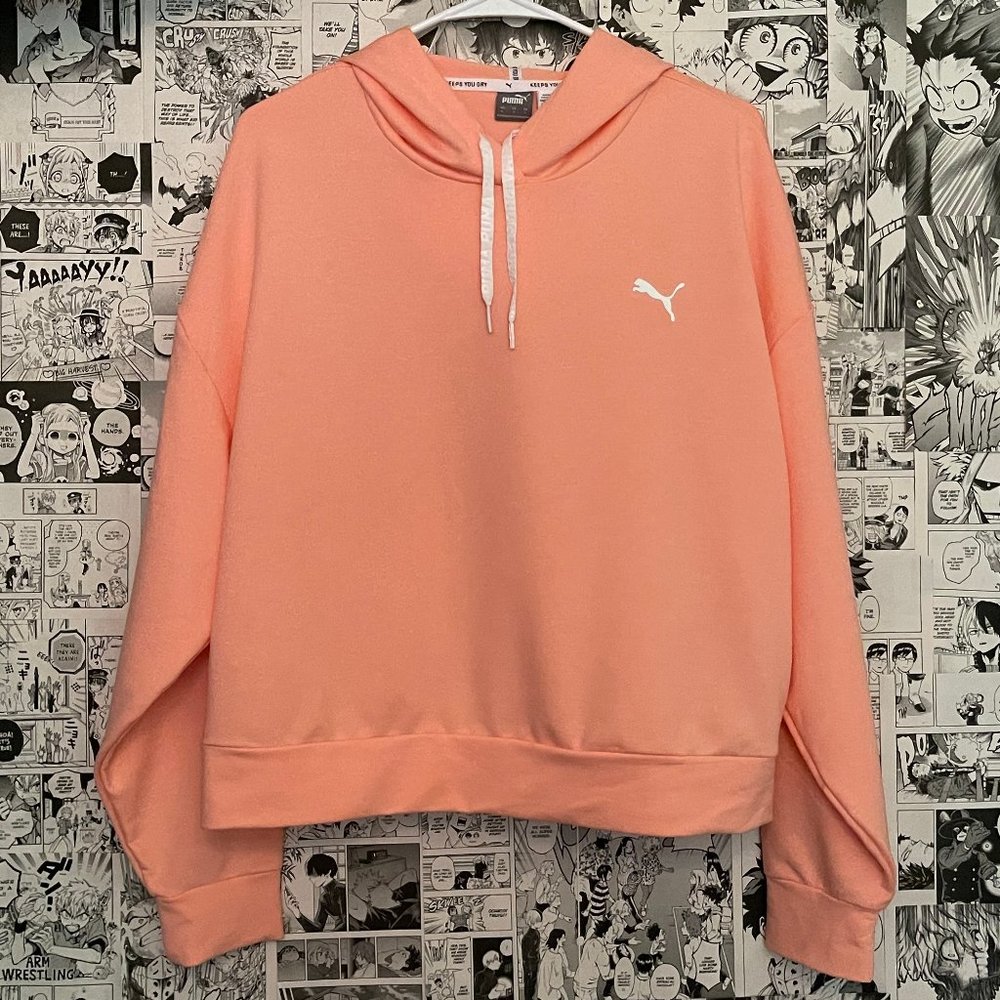 Peachy Puma Crop Sweatshirt